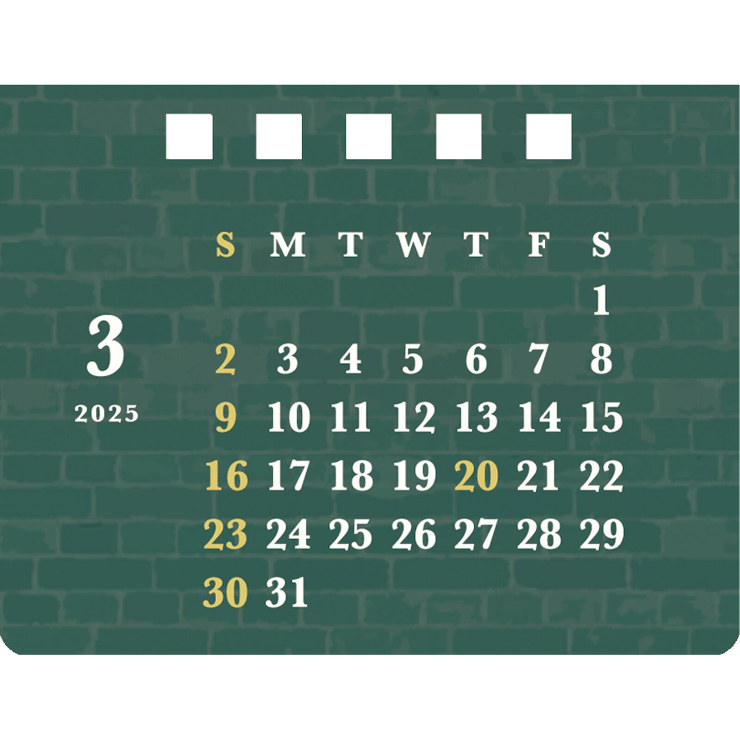 2025 calendar book store