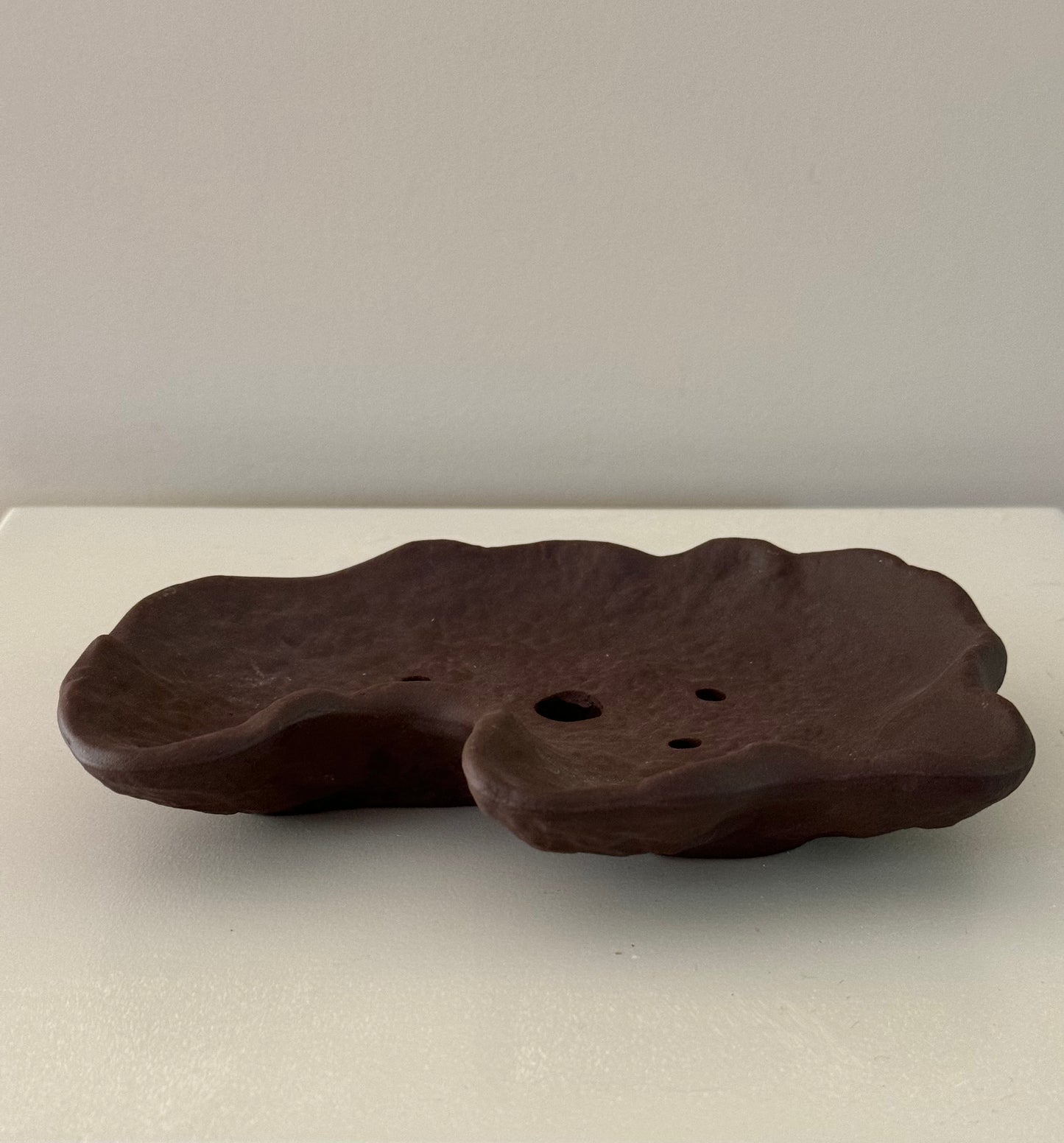 cute brown Japanese puddle style dish