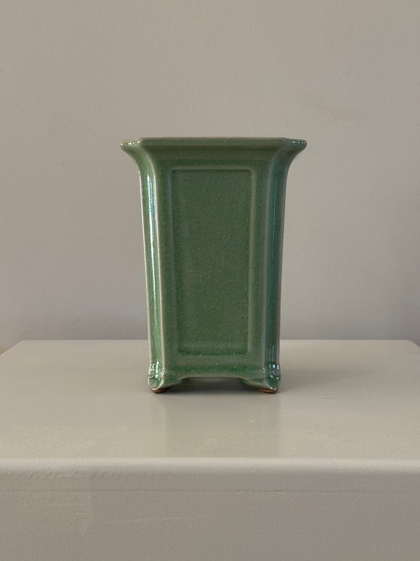 jade green pot vase for home house plant flowers
