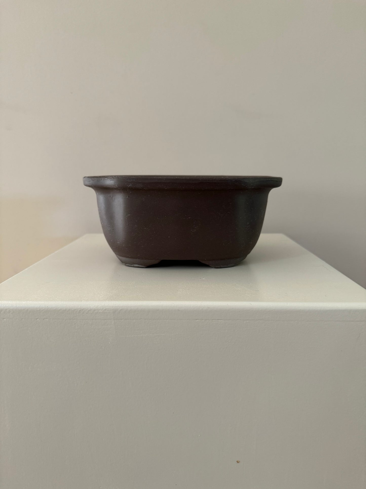 Seto Yaki pot for bonsai and small pots dark