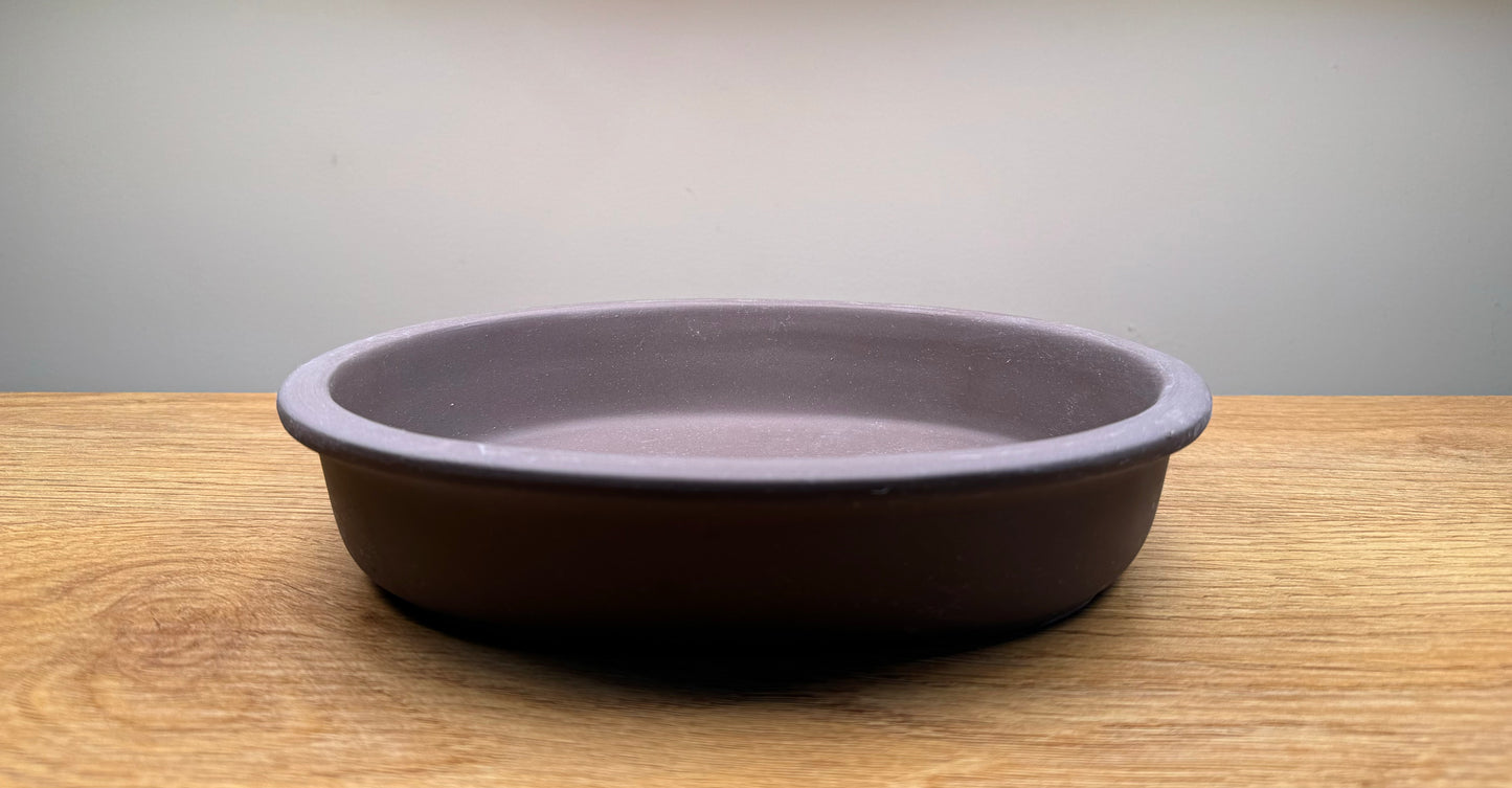 seto yaki from japan oval bonsai pot