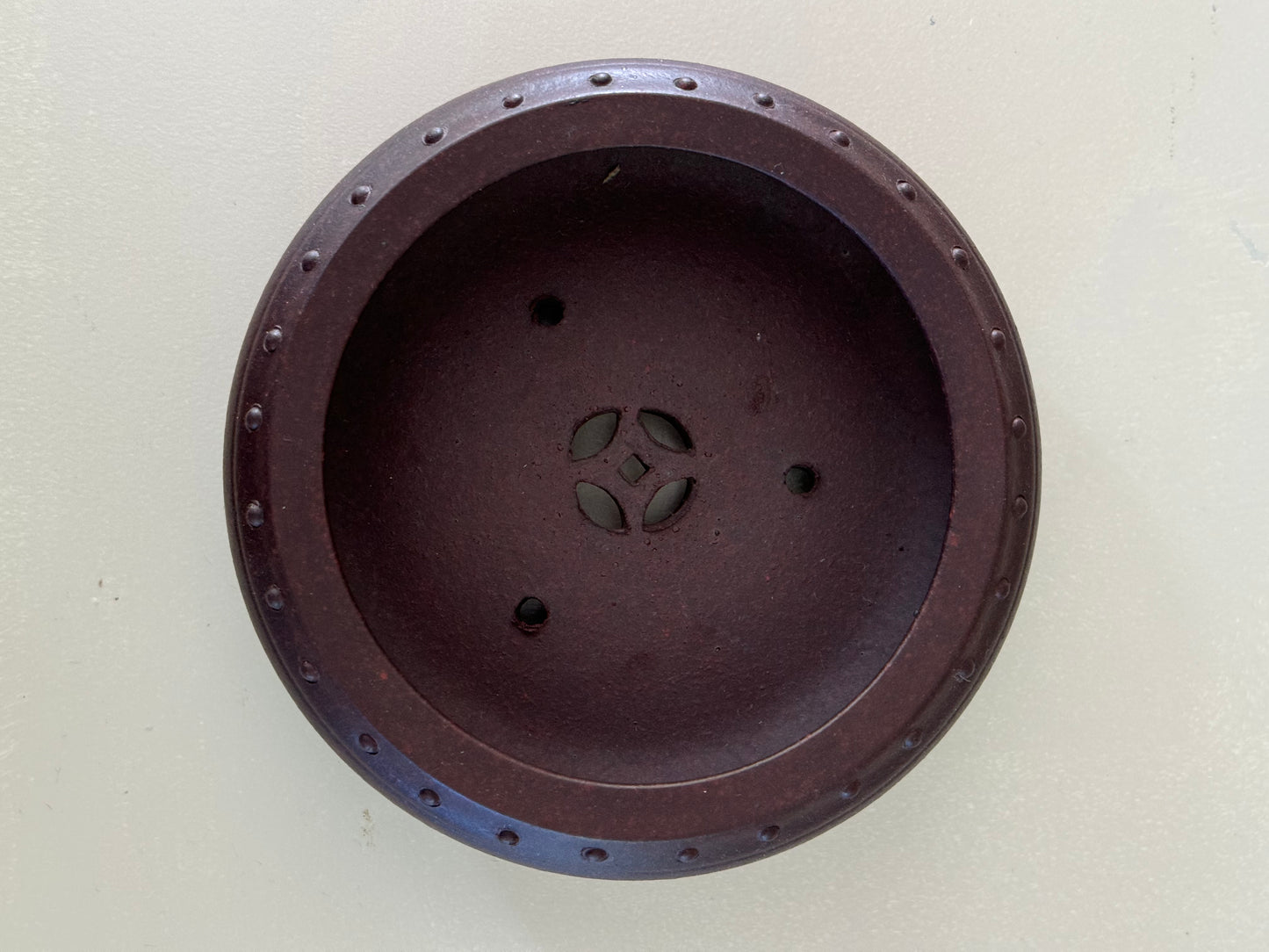 Handcrafted small Yixing pottery pot, ideal for bonsai, herbs, or other small decorative plants
