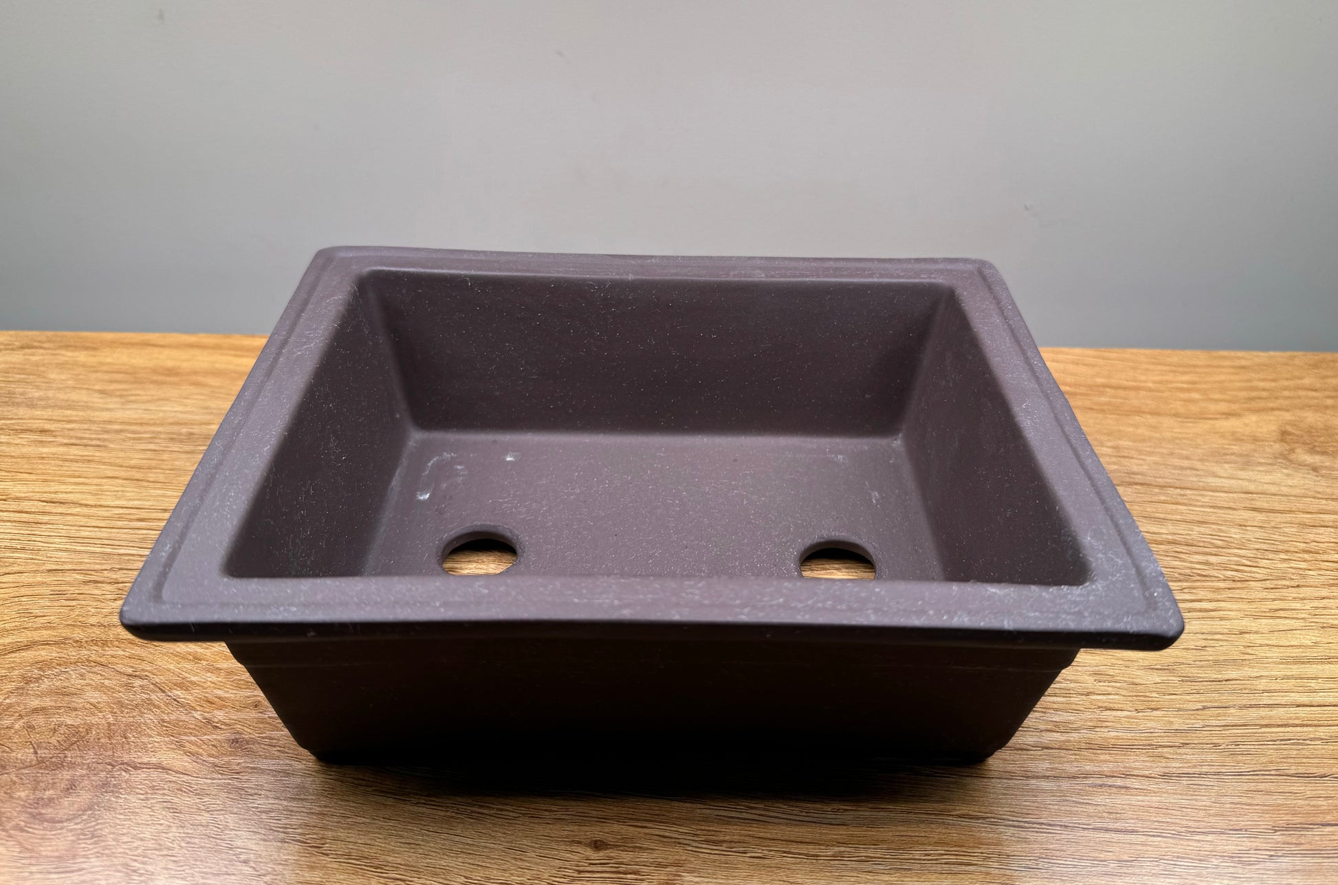 Authentic seto yaki oblong pot for bonsai and plants