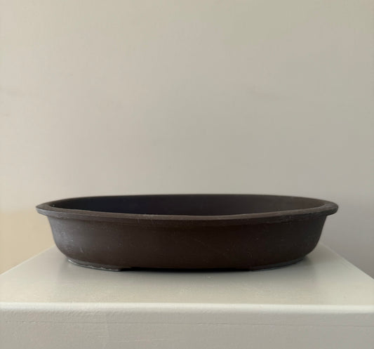 Dark clay bonsai pot pottery for bonsai