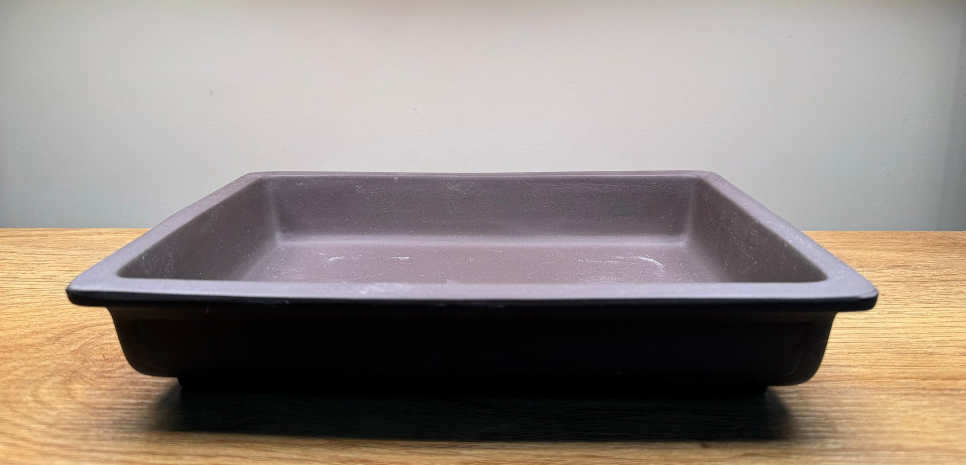 large tray style seto yaki bonsai pot clay pottery