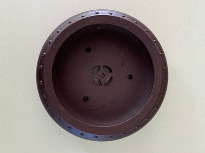 Handcrafted small Yixing pottery pot, ideal for bonsai, herbs, or other small decorative plants