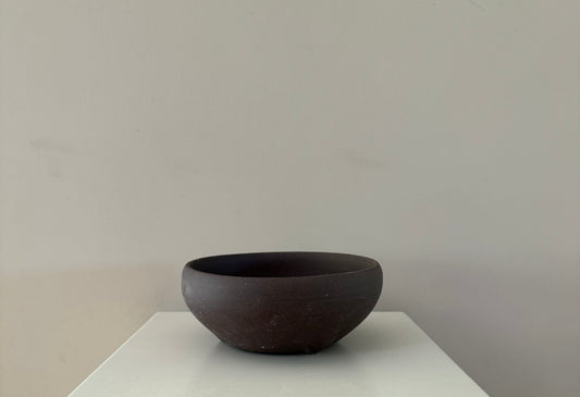 Clay cup bowl style bonsai pot