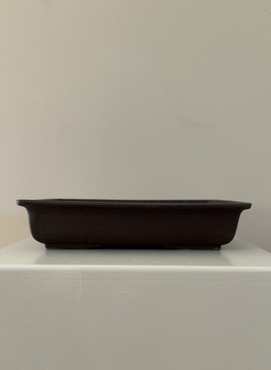 square seto yaki authentic japanese square bonsai tray