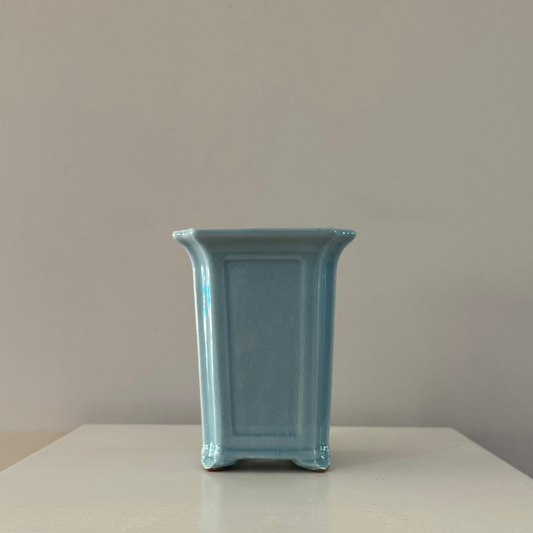 vase pot for bonsai home living light blue